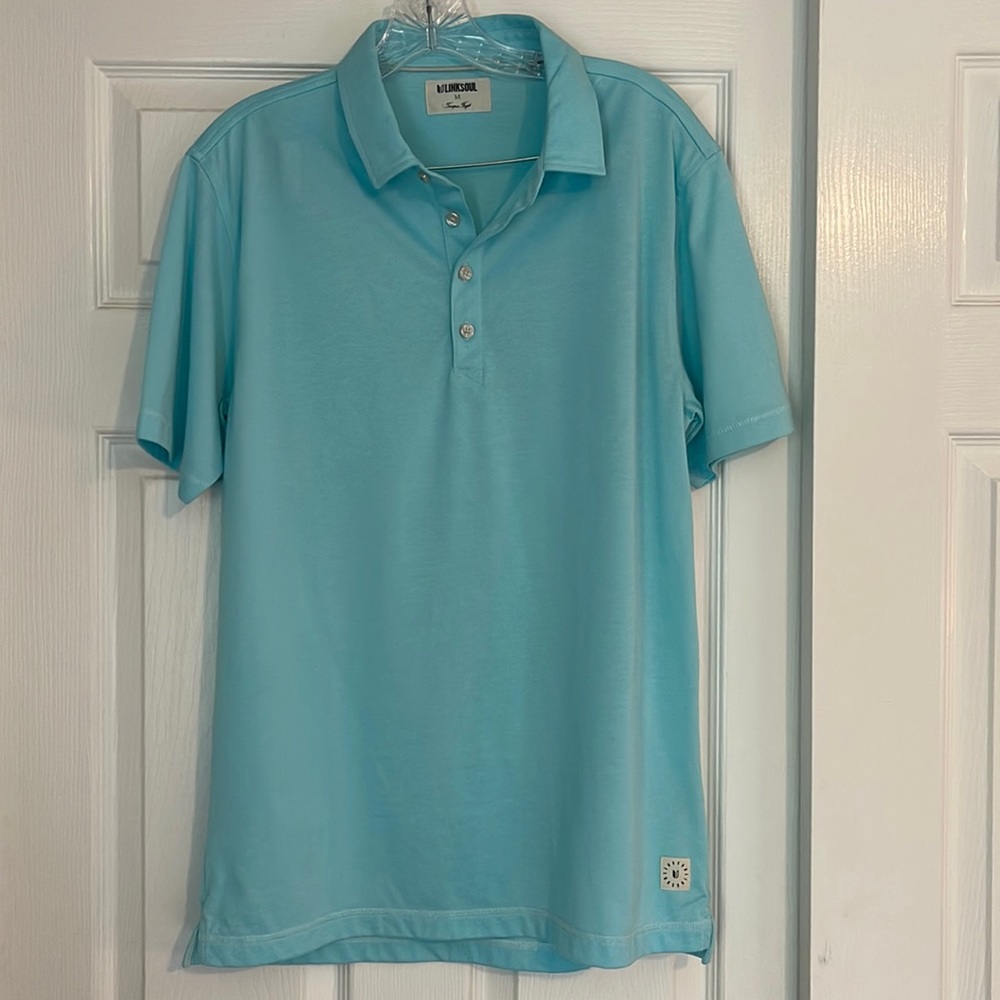 LINKSOUL Mens 4 button Polo. Size M